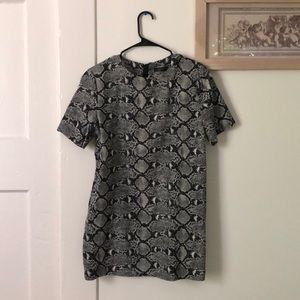 Zara snakeskin dress